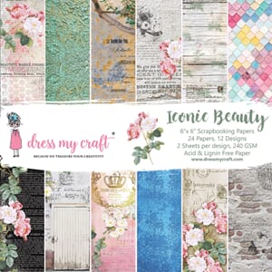 "Dress My Craft Iconic Beauty 6x6 Inch Paper Pad (DMCP4236)