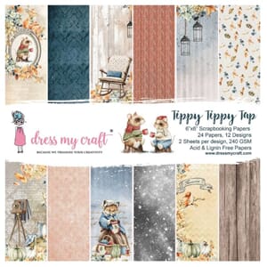 Dress My Craft Tippy Tippy Tap 6x6 Inch Paper Pad (DMCP5930)