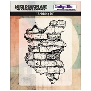 IndigoBlu Bricking It Solo Red Rubber Stamp (IND1470)