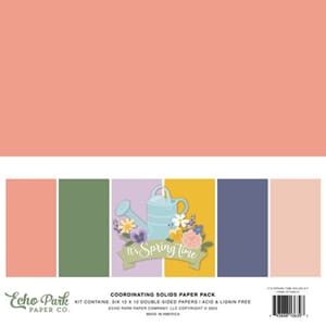 Its Spring Time 12x12 Inch Coordinating Solids Paper Pack (I