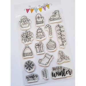 "Janes Doodles Winter Icons Clear Stamps (JD067)
Winter Icon