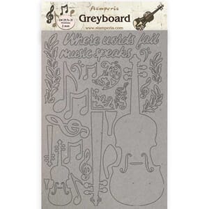 "Stamperia Greyboard A4 Passion Violin (KLSPDA423)
Greyboard
