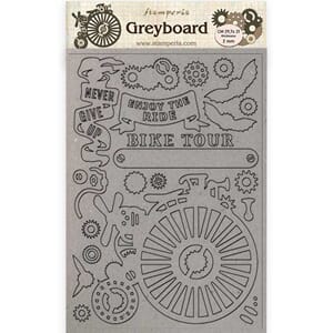 "Stamperia Greyboard A4 Voyages Fantastiques Bicycle (KLSPDA