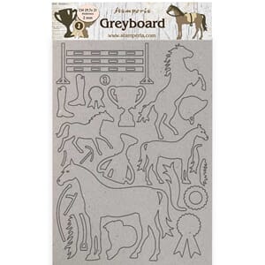 "Stamperia Greyboard A4 Romantic Horses Trophy (KLSPDA434)
G