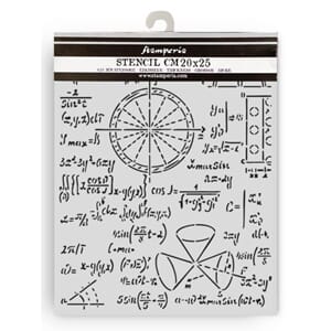 Stamperia A New Beginning Thick Stencil 20x25cm Formulas (KS