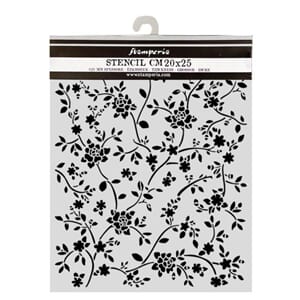 Stamperia All Around Thick Stencils 20x25cm Ramage (KSTD207)