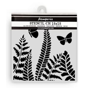 Stamperia Daisy Art Thick Stencil 18x18cm Fern (KSTDQ131)
