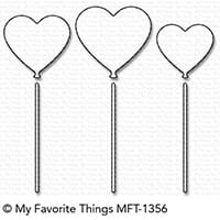 My Favorite Things Heart Balloons Die-Namics (MFT-1356)