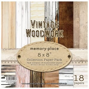 "Memory Place Vintage Woodwork 8x8 Inch Paper Pack (MP-61457