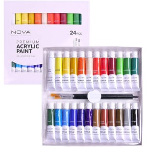 "Trimcraft Nova Premium Acrylic Paints (24pcs) (NVMXM001)
No