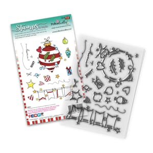 "Polkadoodles Baubles & Banners Christmas Clear Stamps (PD80