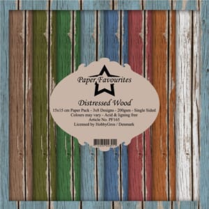 "Paper Favourites Distressed Wood 6x6 Inch Paper Pack (PF165