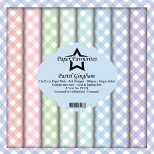 "Paper Favourites Pastel Gingham 6x6 Inch Paper Pack (PF174)