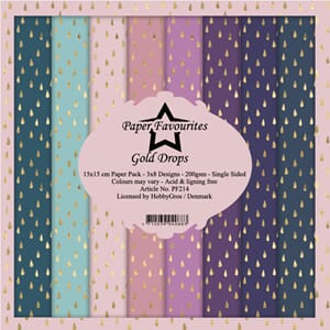"Paper Favourites Gold Drops 6x6 Inch Paper Pack (PF214)
Gol