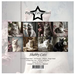 "Paper Favourites Shabby Cats 6x6 Inch Paper Pack (PF281)
Sh