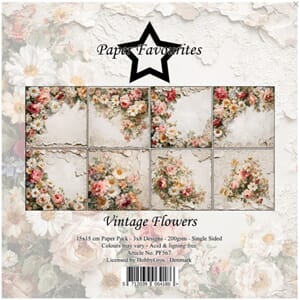 Paper Favourites Vintage Flowers 6x6 Inch Paper Pad (PF567)