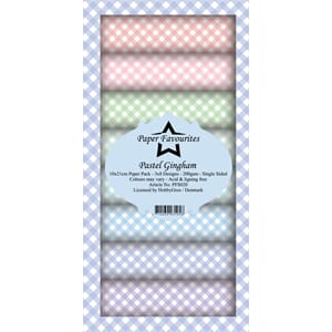 "Paper Favourites Pastel Gingham Slim Paper Pack (PFS020)
Pa