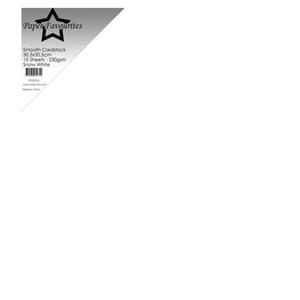 Paper Favourites Smooth Cardstock 12x12 Inch Snow White 220g