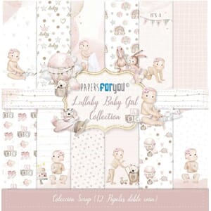 Lullaby Baby Girl Scrap Paper Pack (12pcs) (PFY-11009)