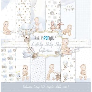 Lullaby Baby Boy Scrap Paper Pack (12pcs) (PFY-11024)
