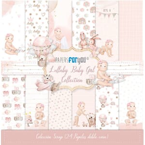 Lullaby Baby Girl Midi Scrap Paper Pack (24pcs) (PFY-11098)