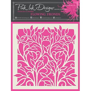 "Pink Ink Designs Flowing Fronds Stencil (PINKST015)
Flowing