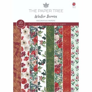 "The Paper Tree Winter Berries A4 Decorative Papers (PTC1231