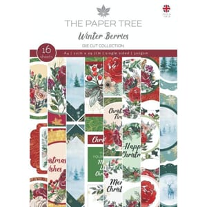 "The Paper Tree Winter Berries A4 Die Cut Collection (PTC123