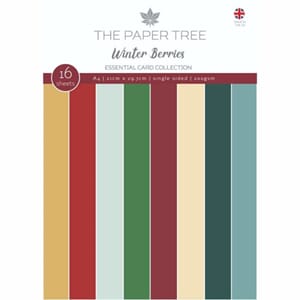 "The Paper Tree Winter Berries A4 Essential Card Collection