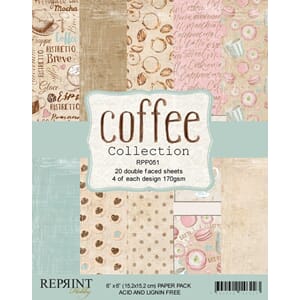 "Reprint Coffee Collection 6x6 Inch Paper Pack (RPP051)
Coff