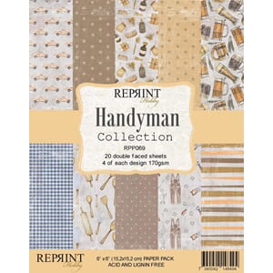 "Reprint Handyman 6x6 Inch Paper Pack (RPP069)
Handyman 6x6