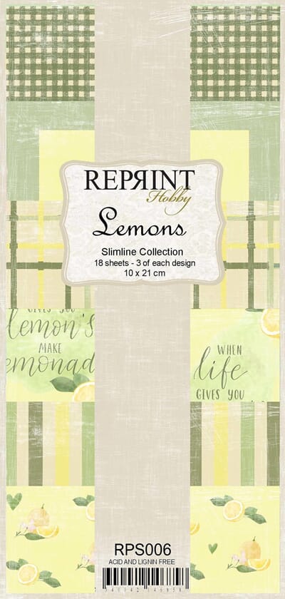 "Reprint Lemons Slimline Paper Pack (RPS006)
Lemons Slimline CL-RPS006.jpg