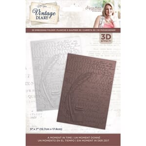 "Crafters Companion Vintage Diary A Moment In Time 3D Emboss