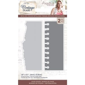 "Crafters Companion Vintage Diary Page Edges Dies (S-VD-MD-P