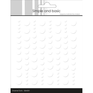 "Simple and Basic Adhesive Enamel Dots Soft White (96pcs) (S