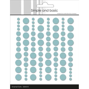 "Simple and Basic Adhesive Enamel Dots Mint (96 pcs) (SBA010