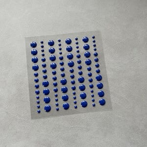 "Simple and Basic Adhesive Enamel Dots Cornflower Blue (96 p