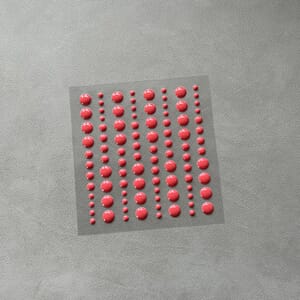 Adhesive Enamel Dots Calm Red (96 pcs) (SBA023)