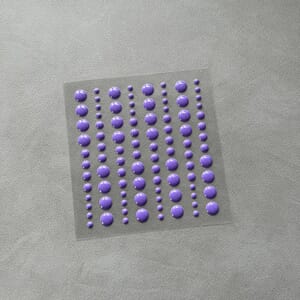 Adhesive Enamel Dots Purple (96 pcs) (SBA025)
