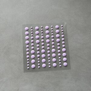 Adhesive Enamel Dots Light Purple (96 pcs) (SBA026)