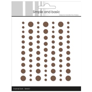 Simple and Basic Matte Enamel Dots Coffee (77pcs) (SBA051)