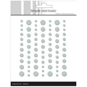 Simple and Basic Matte Enamel Dots Eucalyptus (77pcs) (SBA05