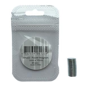 Simple and Basic Power Magnets 1x10mm (20pcs) (SBA602)