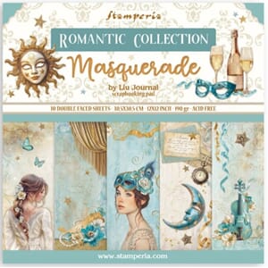 Stamperia Masquerade 12x12 Inch Paper Pack (SBBL165)