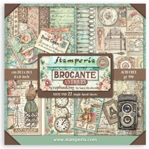 "Stamperia Brocante Antiques 8x8 Inch Paper Pack (Single Fac