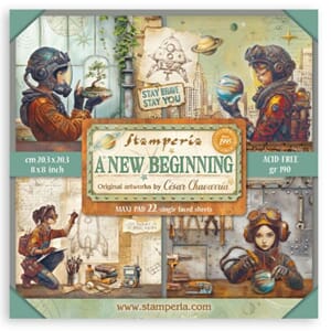 Stamperia A New Beginning 8x8 Inch Paper Pack (Single Face)