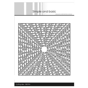 "Simple and Basic Broken Lines Square Dies (SBD376)
Broken L