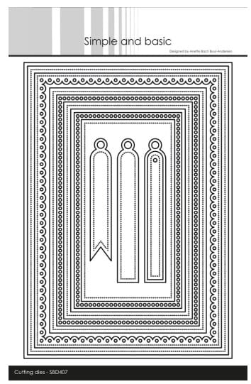 Simple and Basic Card Frames A5 Dies (SBD407) Card Frames A - HOBBYLAGERET
