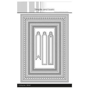 "Simple and Basic Card Frames A5 Dies (SBD407)
Card Frames A