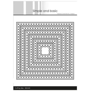 "Simple and Basic Inner Scallop Square Dies (SBD440)
Inner S